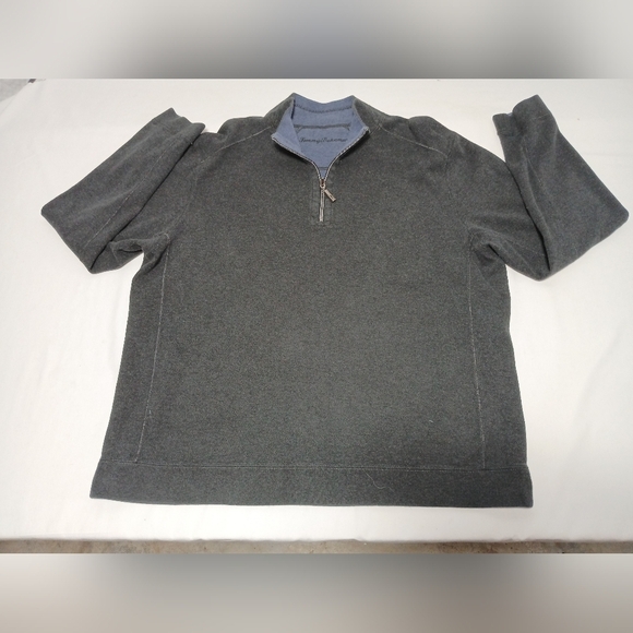 Tommy Bahama Reversible 1/4 Zip Pull Over Sweatshirt. Size Men's XL - Picture 3 of 6